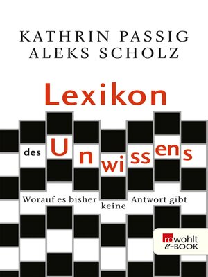cover image of Lexikon des Unwissens